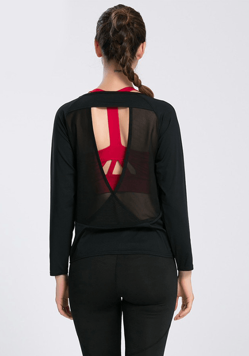 Backless Cut Out Back Tee-shirt