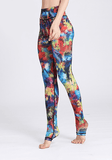 Fused Paint Printed Yoga Pants