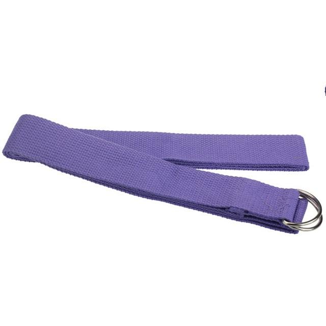 Multi-Colour Yoga Stretch Strap with D-Ring